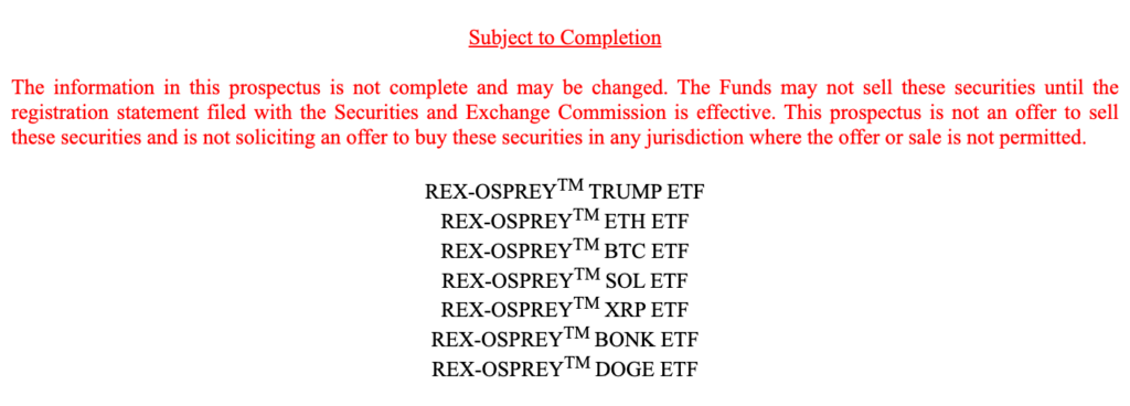 US Asset Managers File for TRUMP and DOGE Crypto ETFs Amid Buzz